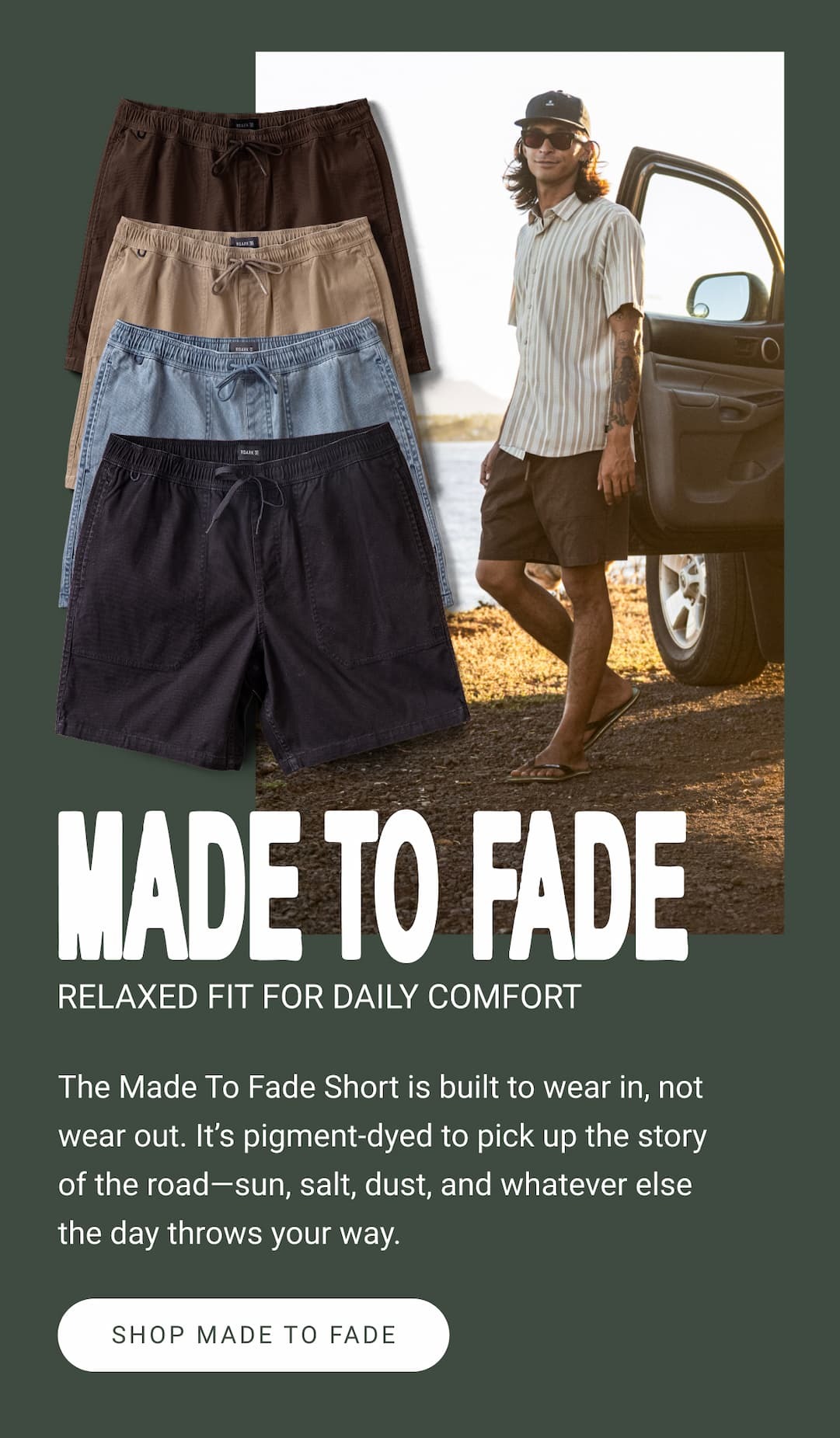 Made To Fade Shorts - Relaxed Fit For Daily Comfort