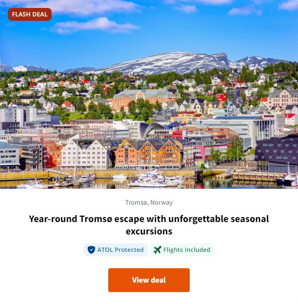 Year-round Tromsø escape with unforgettable seasonal excursions