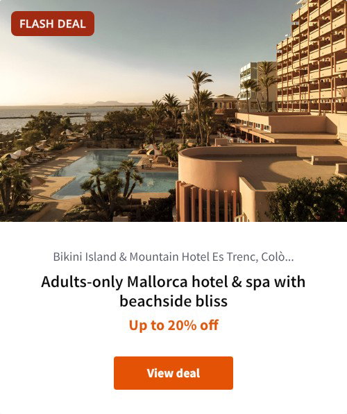 Adults-only Mallorca hotel &amp; spa with beachside bliss