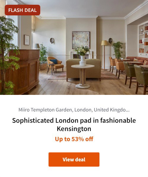 Sophisticated London pad in fashionable Kensington