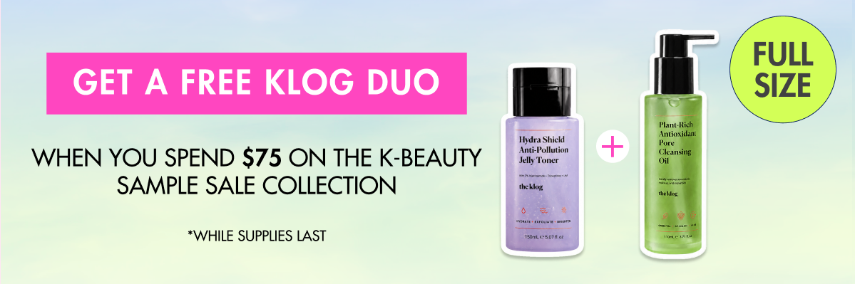 Free Klog duo when you spend $75 on sample sale collection
