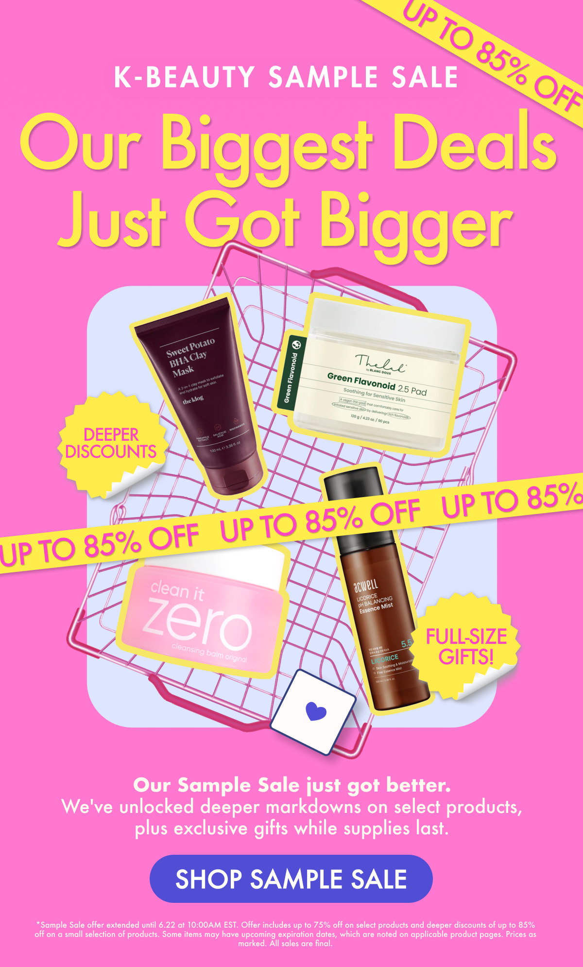 Soko Glam K-Beauty Sample Sale Shop up to 85% off
