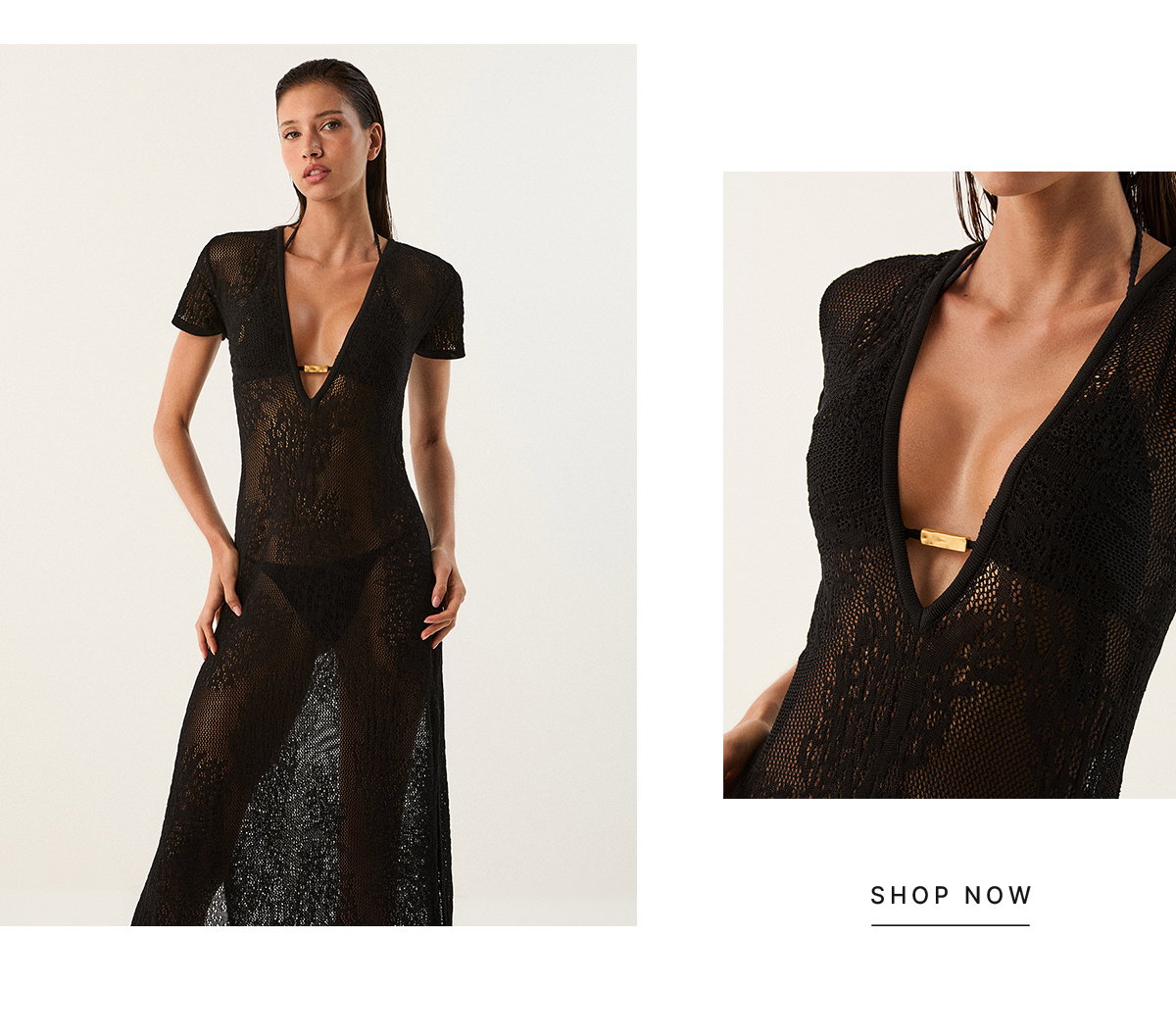 Eiman Long Cover Up - Black