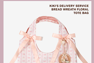 Kiki's Delivery Service Bread Wreath Floral Tote Bag