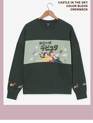 Castle in the Sky Color Block Crewneck