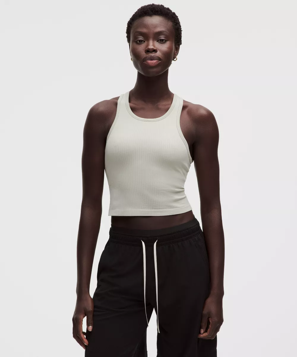 Ebb to Street Cropped Racerback Tank Top