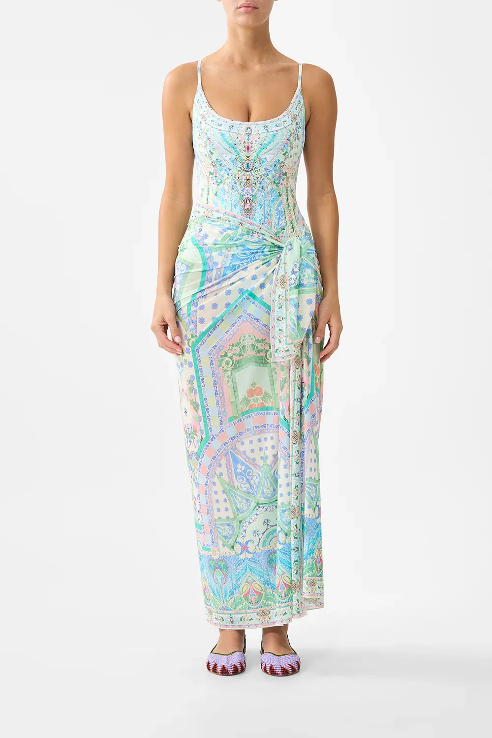 Image of MULTI WEAR LONG SARONG MIDSUMMER MOSAICS