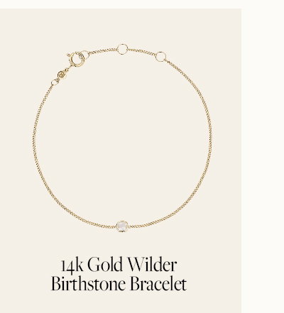 14K Gold Wilder Birthstone Bracelet