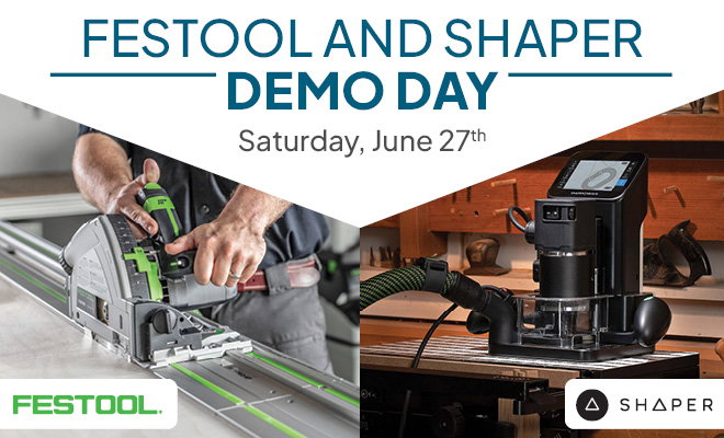 Festool Demos at Rockler in Olathe - June 27