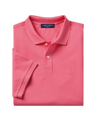 Pique Polo – Coral Pink