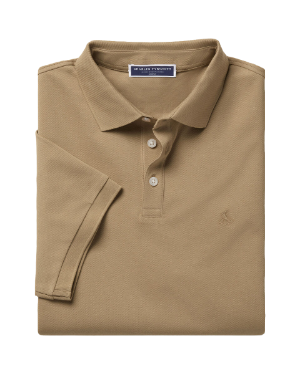 Smart Pique Polo - Camel