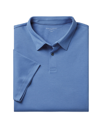 Smart Cotton Polo – Cornflower Blue