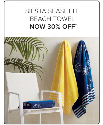 Siesta Seashell Beach Towel Now 30% Off