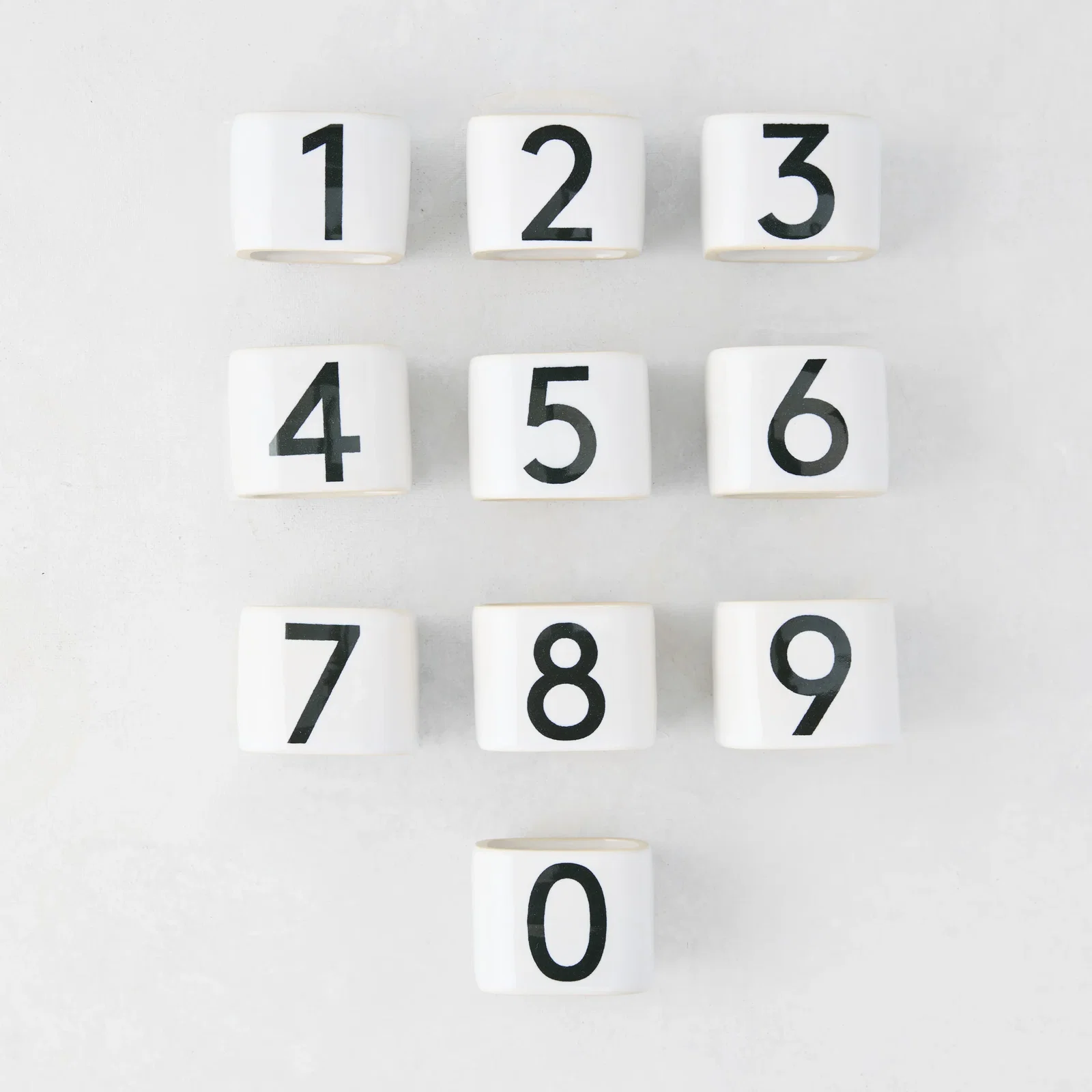 Image of Diane Keaton + Hudson Grace Numeric Napkin Rings, Set of 10