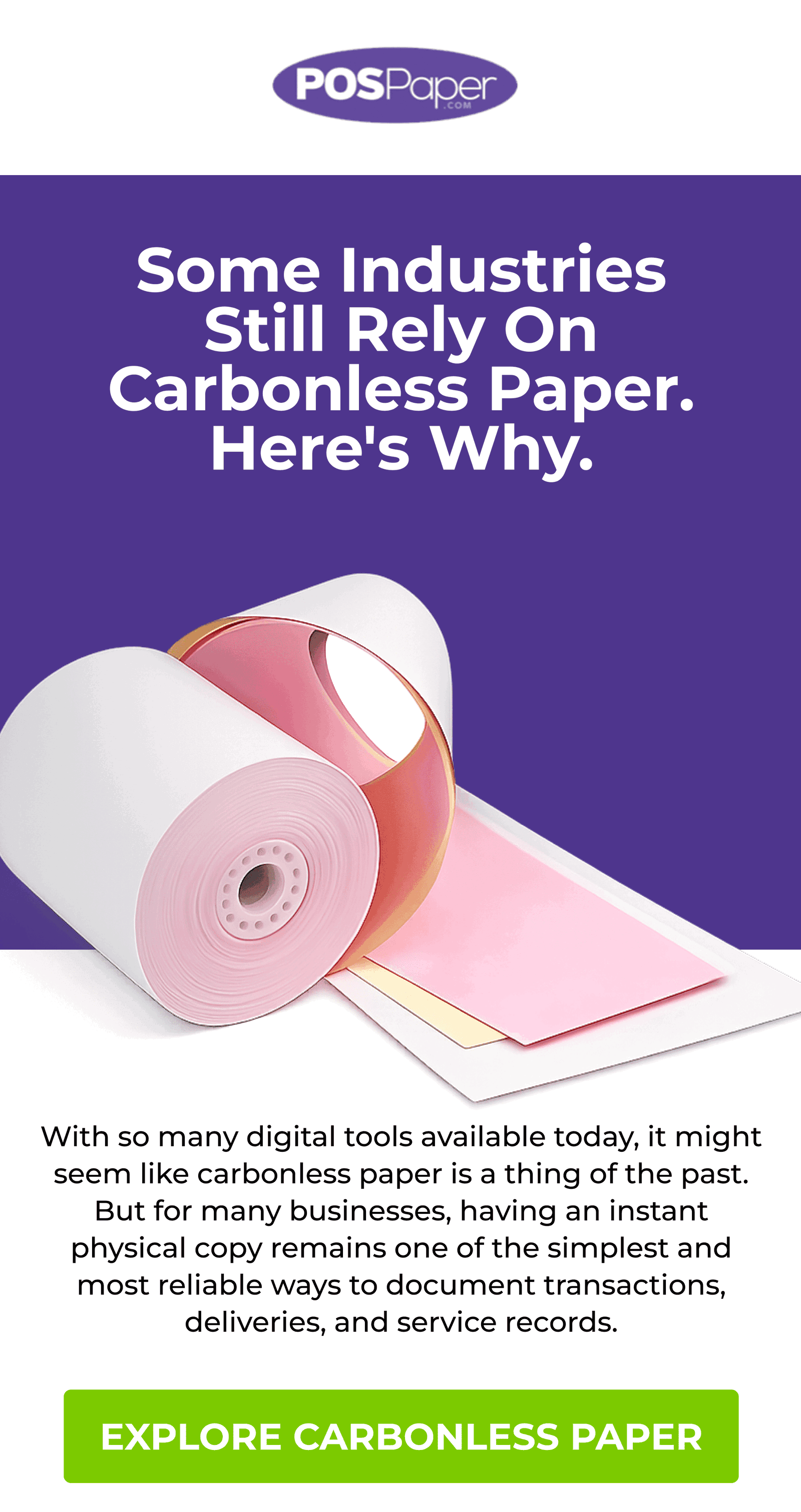 Bond & Carbonless Paper Rolls