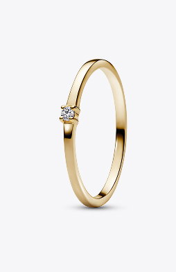 Pandora Era 14k Gold Lab-grown Diamond Single Stone Ring