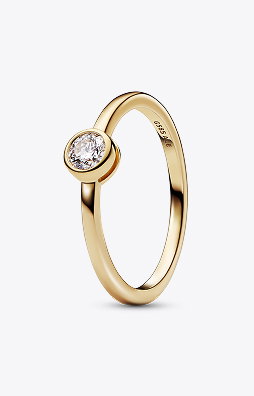 Pandora Era Bezel 14k Gold Lab-grown Diamond Ring