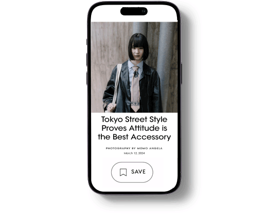 tablet displaying Vogue content.