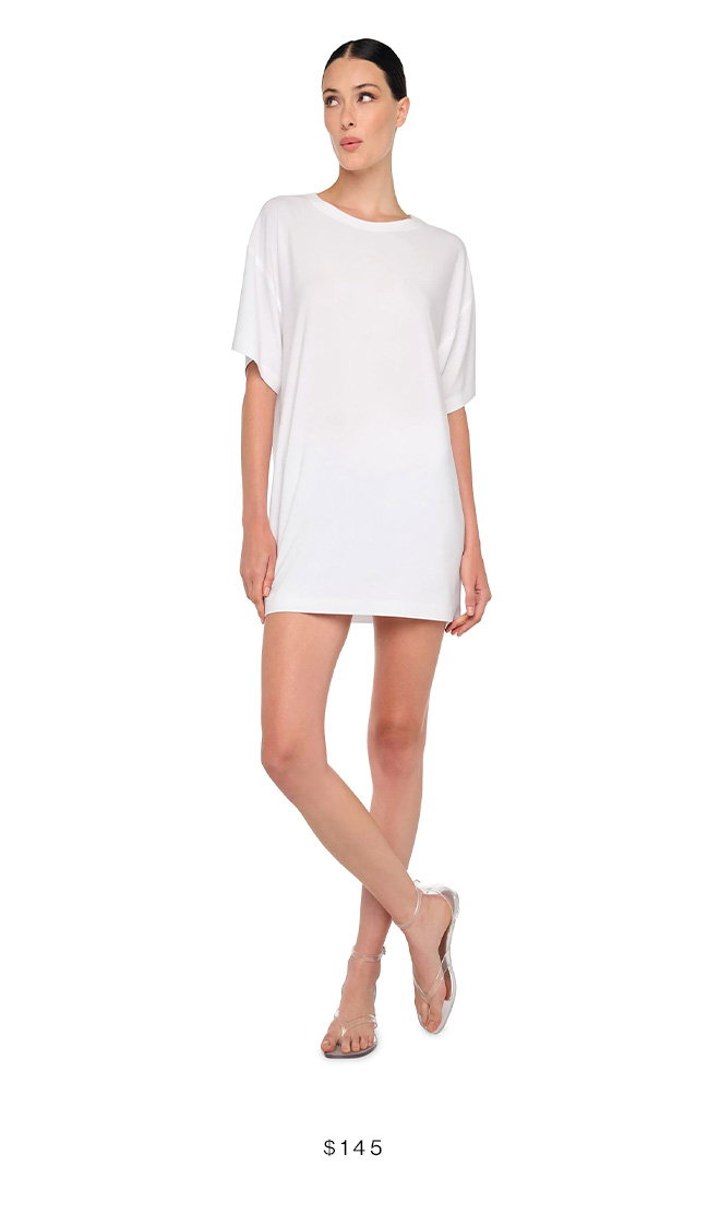 SHORT SLEEVE BOXY MINI DRESS