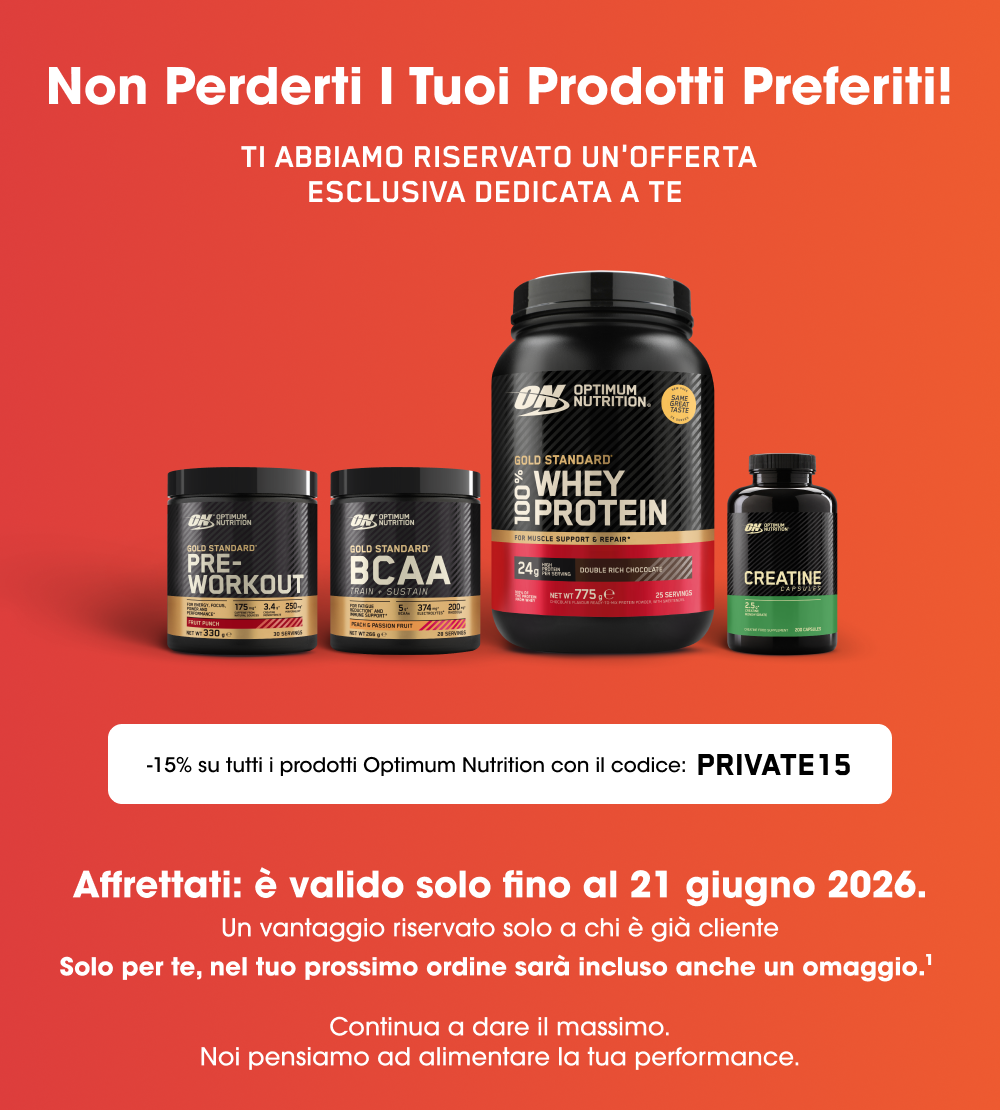 Optimum Nutrition con codice PRIVATE15