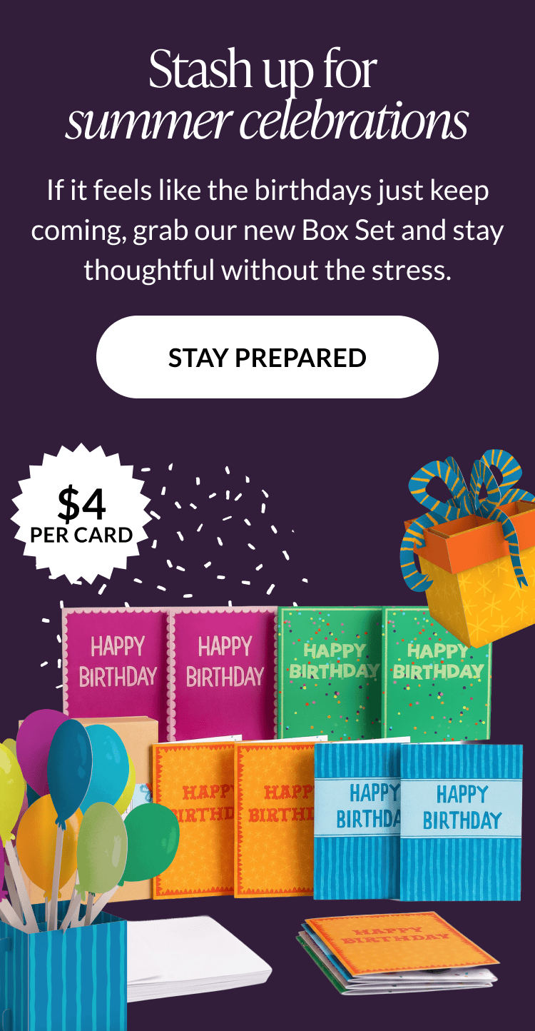 Bright Birthday assorted 12-pack card box set