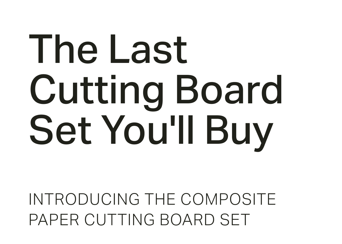 Introducing the Wood Fiber Cutting Board Set
