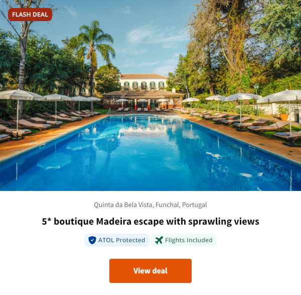 5* boutique Madeira escape with sprawling views