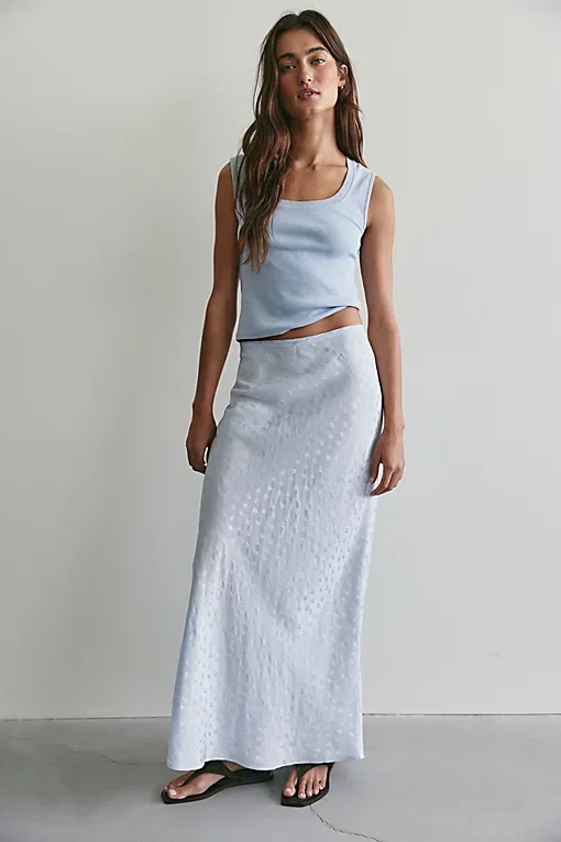 Bonita Solid Maxi Skirt