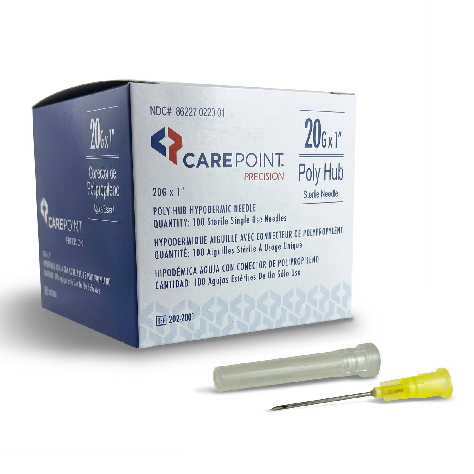 Carepoint™ Precision™ Hypodermic Needle 20 G 1-1/2