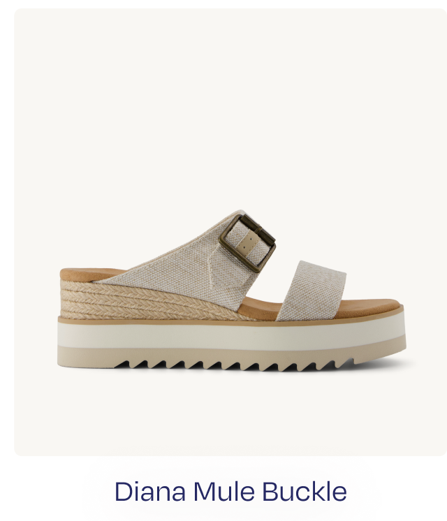 Diana Mule Buckle Wedge Sandal
