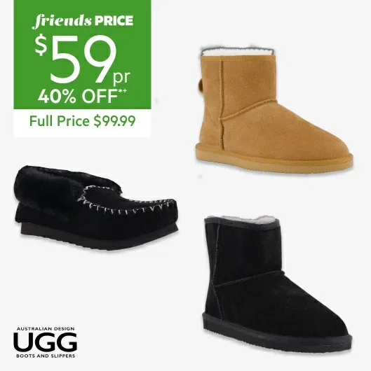 Ugg Flinder, Melba or Batman Slipper Boot