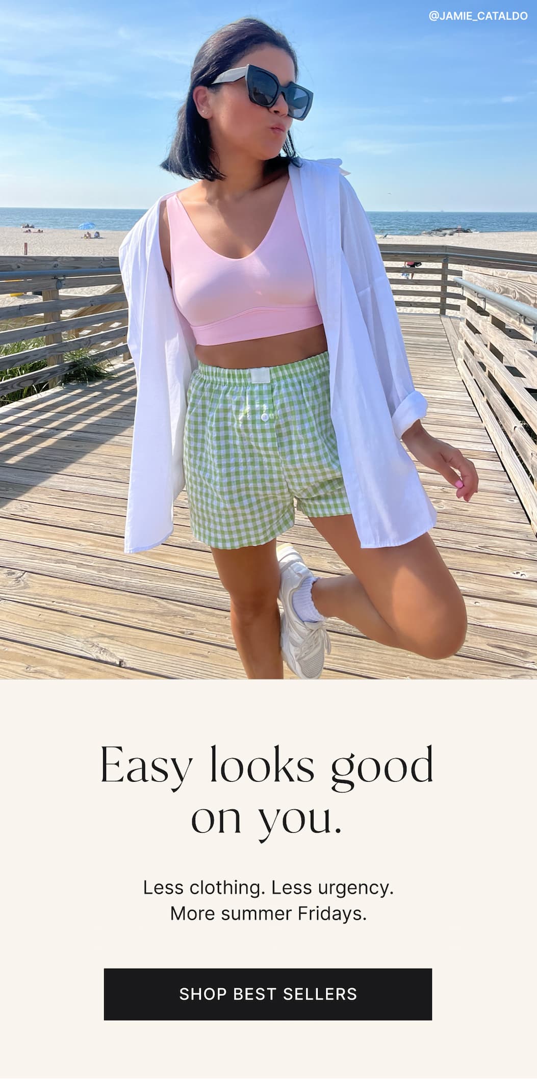 Easy looks good on you. Less clothing. Less urgency. More summer fridays. Shop best sellers.