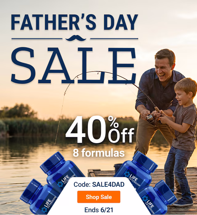 Father's Day Sale - 40% Off 8 Formulas. Code: SALE4DAD. Shop Sale. Ends 6/21
