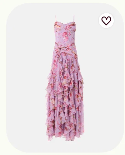 Floral Haze Flutter Maxi Dress