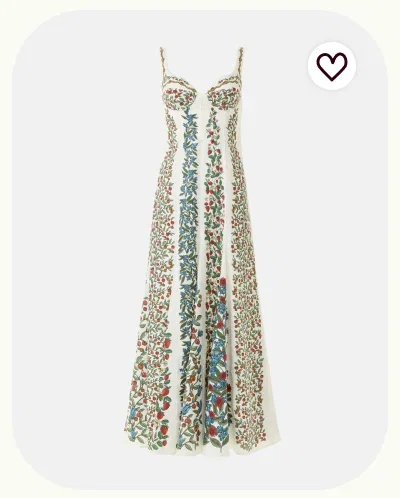 Fruit Beauty Off-White Maxi Dress