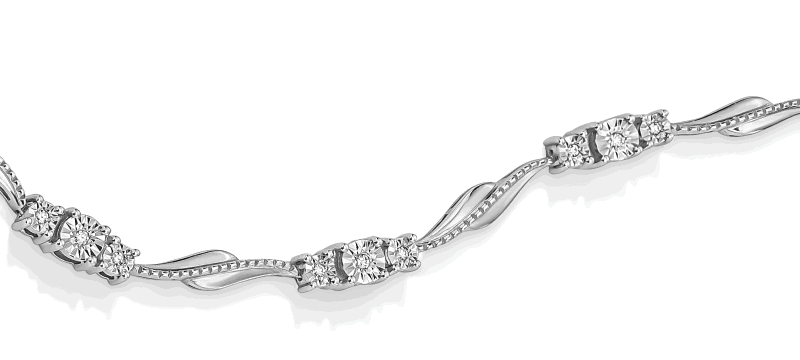 Delicate diamond bracelet.