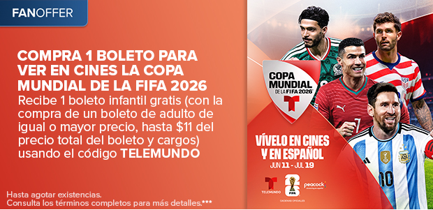 COMPRA 1 BOLETO PARA VER EN CINES LA COPA MUNDIAL DE LA FIFA 2026***