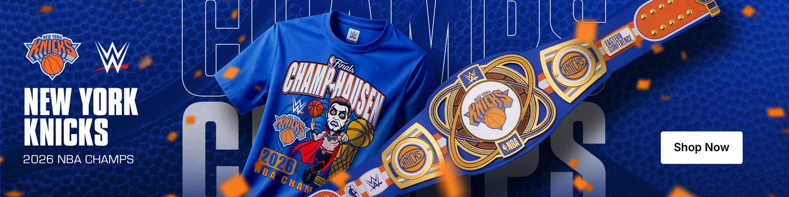WWE x Knicks Merch