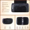 HOMASA Heated Massage Mat Full Body Shiatsu Vibration Lumbar Support Heating Neck Back Foot Massager Electric Recliner Chair Seat Cushion 10 Motors