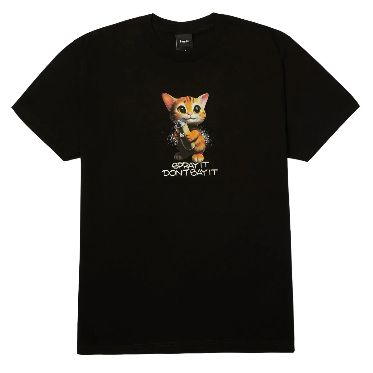 Image of HUF Spray It T-Shirt - Black