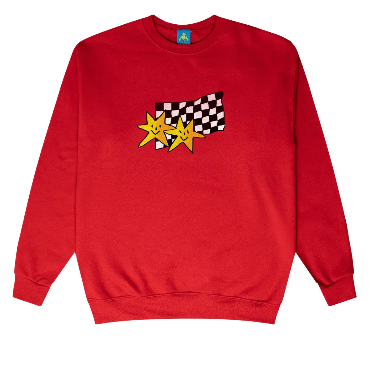 Image of Frog Premium Stars Crewneck Sweatshirt - Red