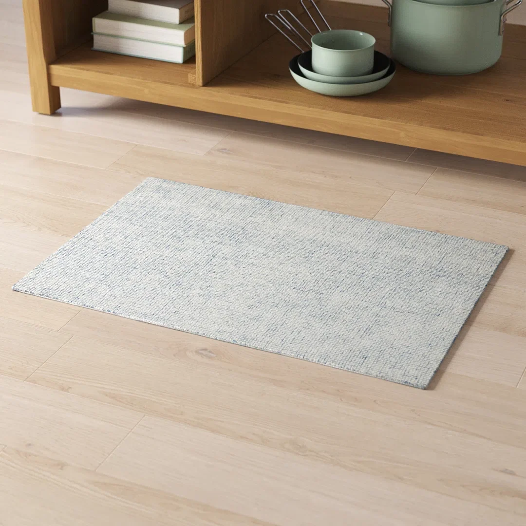 Rowe Handmade Tufted Ivory/Blue Rug