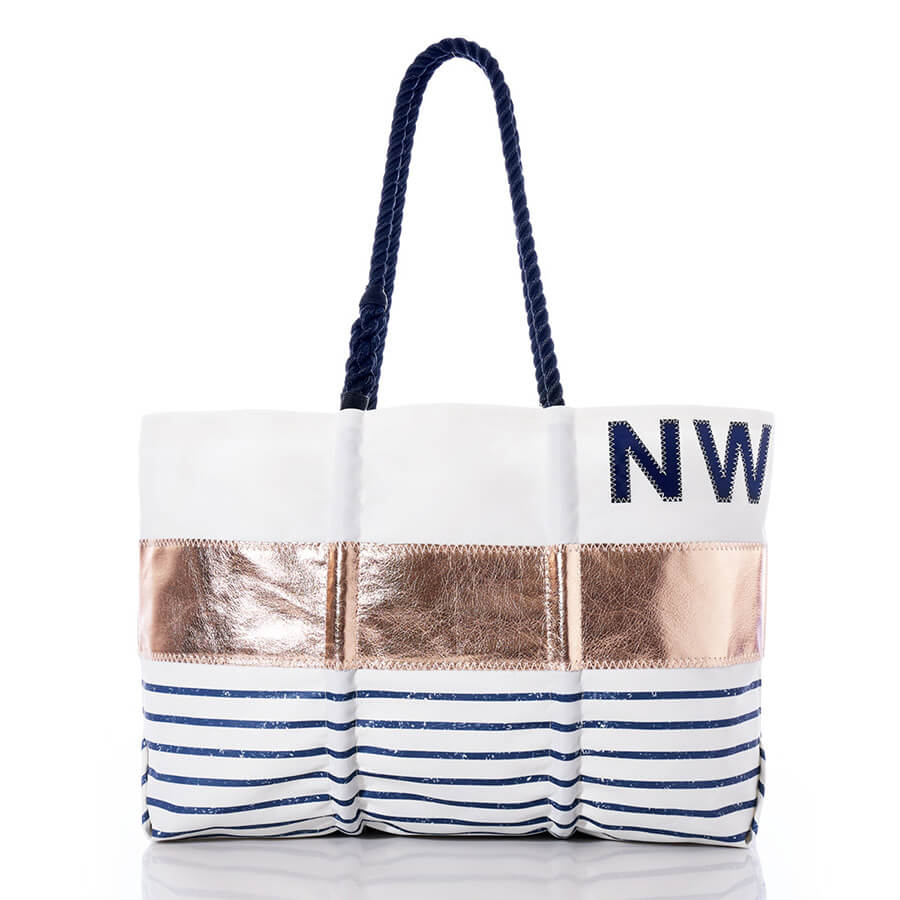 Custom Mariner Stripe Tote