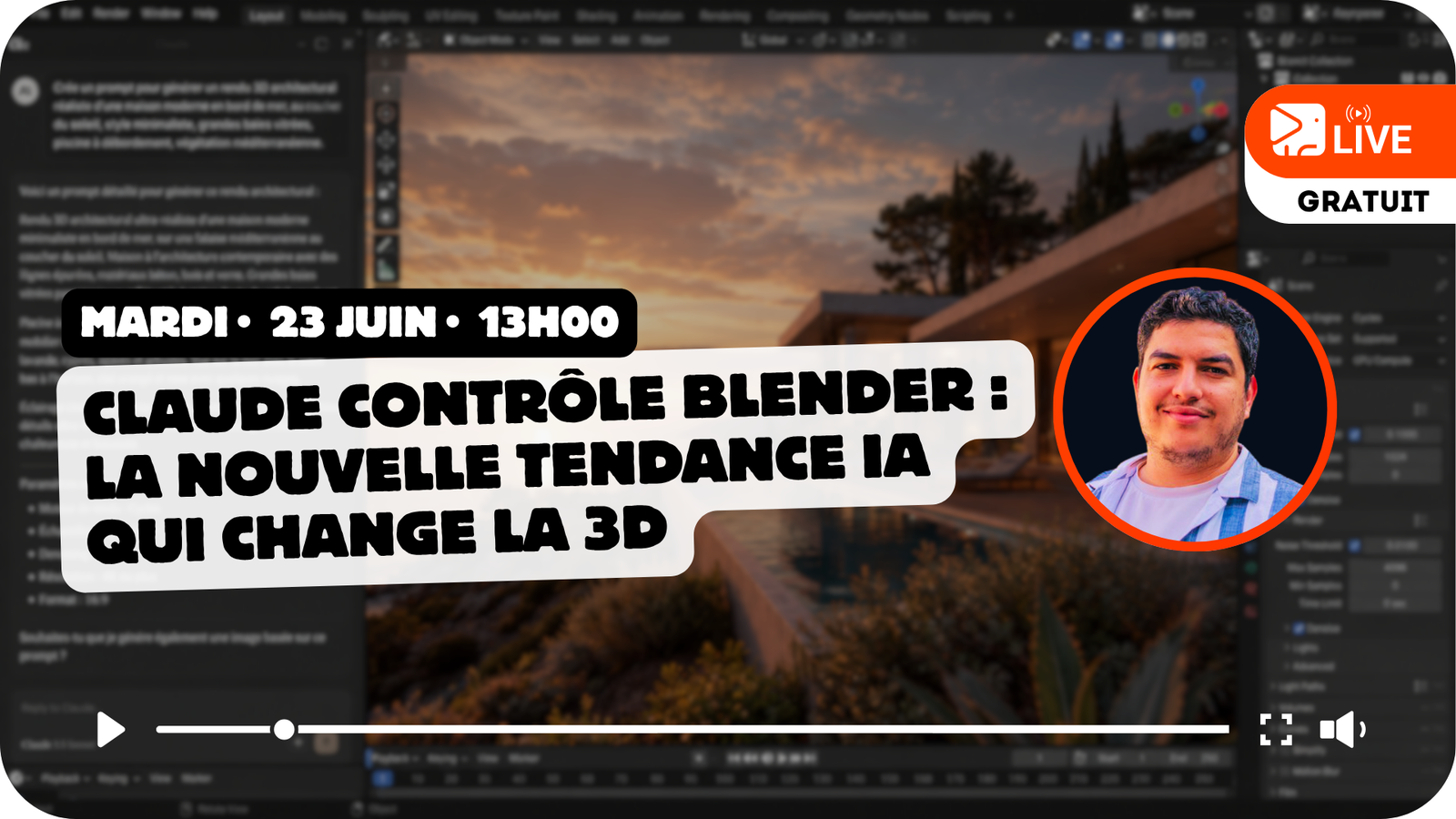 Claude contrôle Blender : la nouvelle tendance IA qui change la 3D 