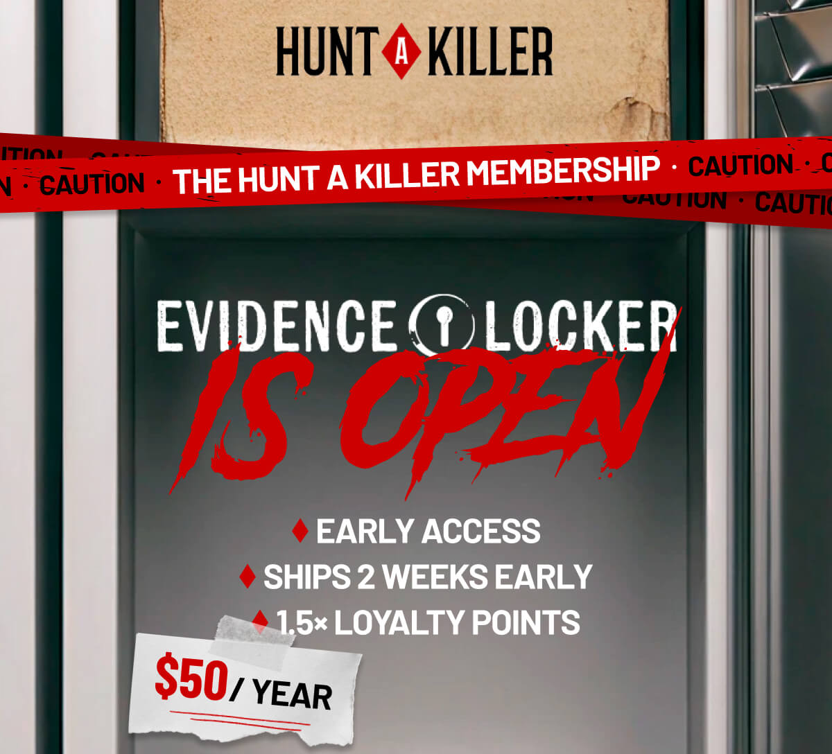 The Hunt A Killer Membership | Evidence Locker Is Open