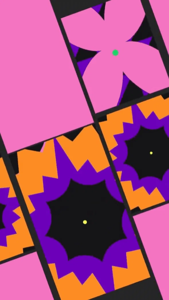 Vibrant Geometric Social Media Recap and Memories Slideshow