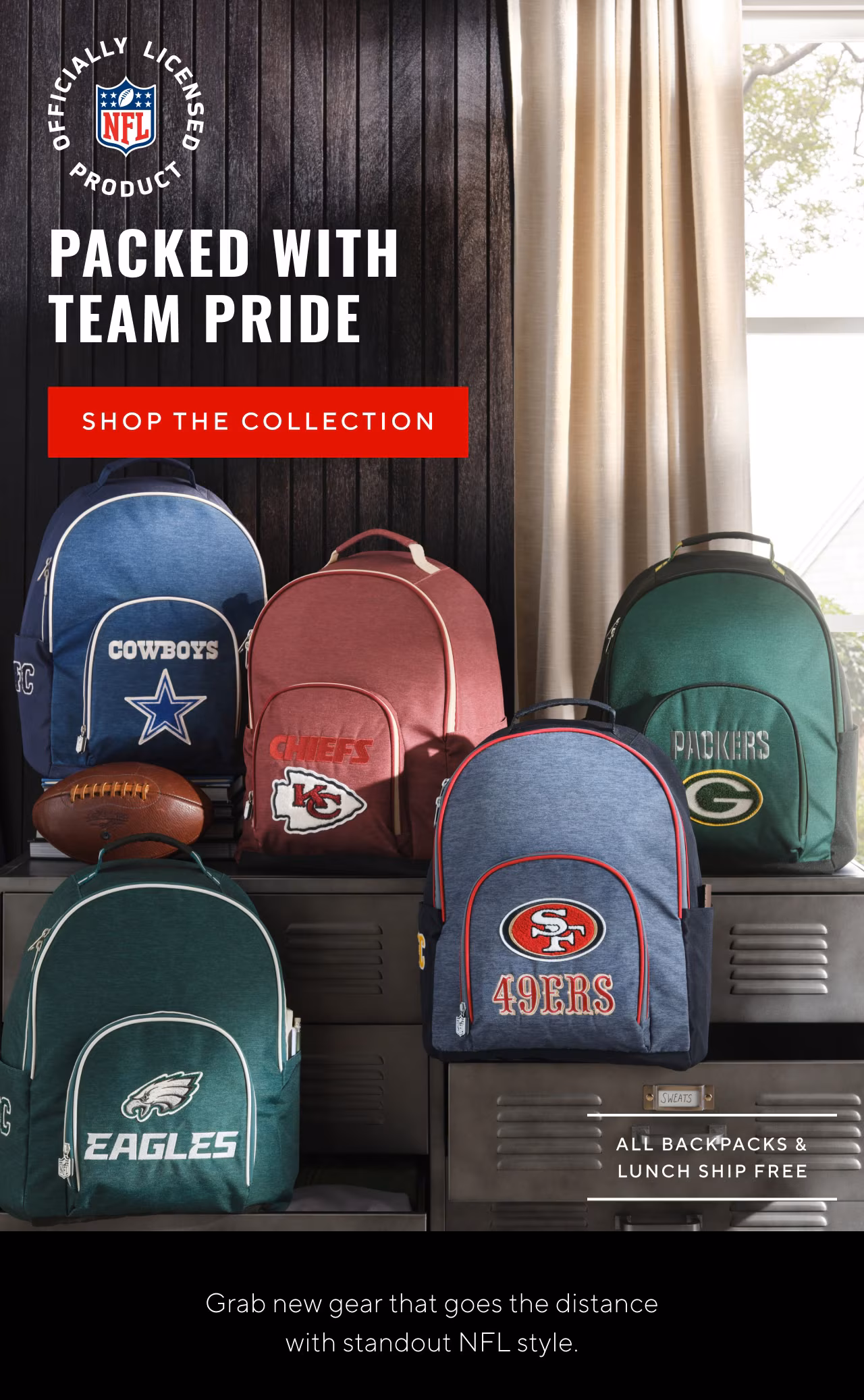 Packed with team pride