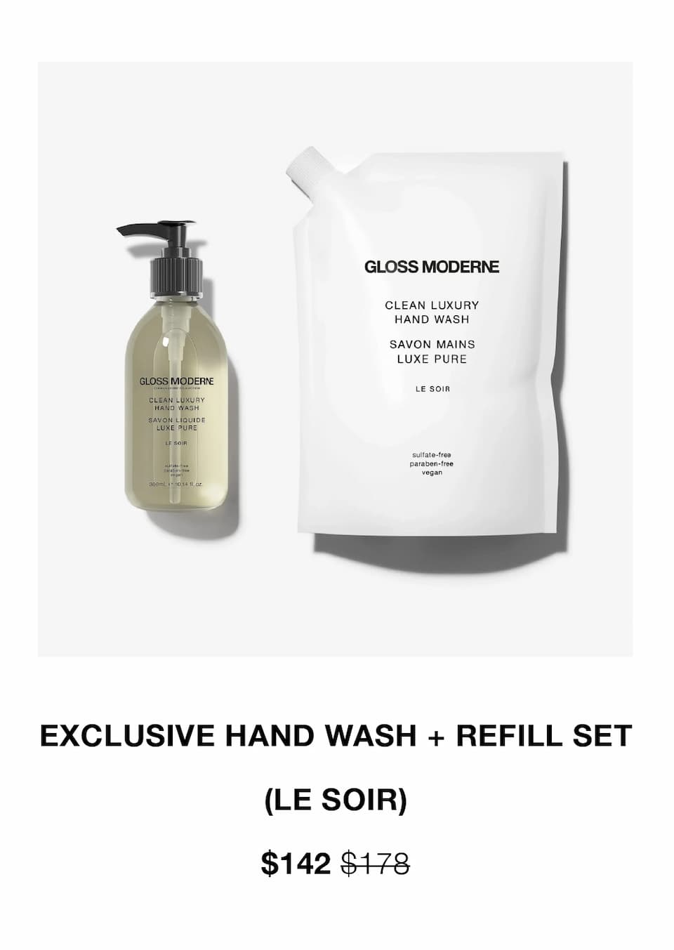 Exclusive Hand Wash + Refill Set – Le Soir