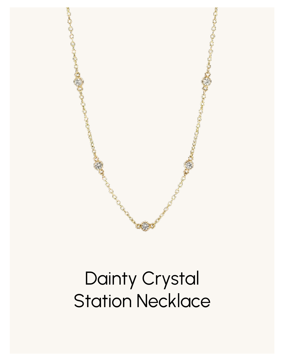 Crystal Station Necklace