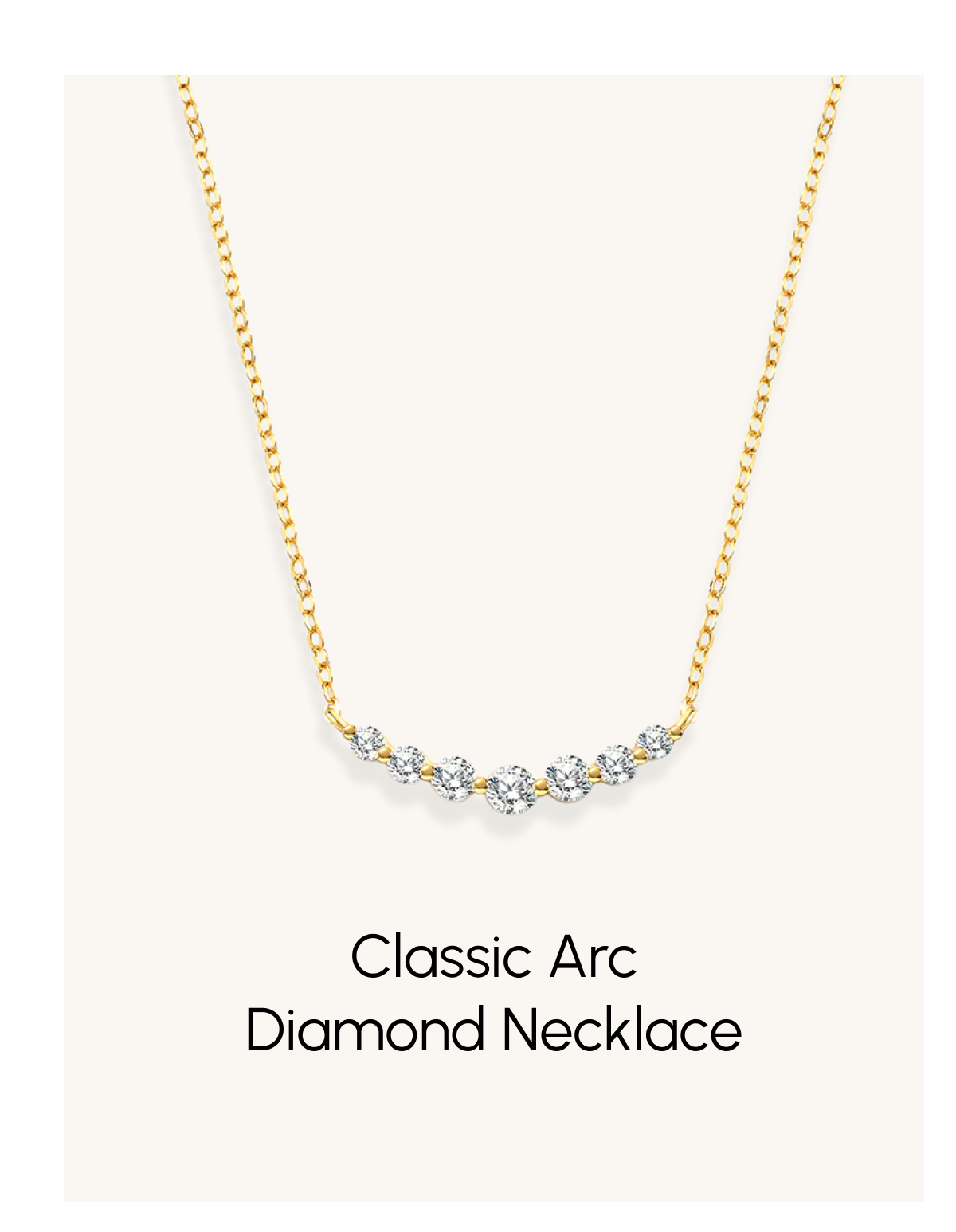 Classic Arc Diamond Necklace